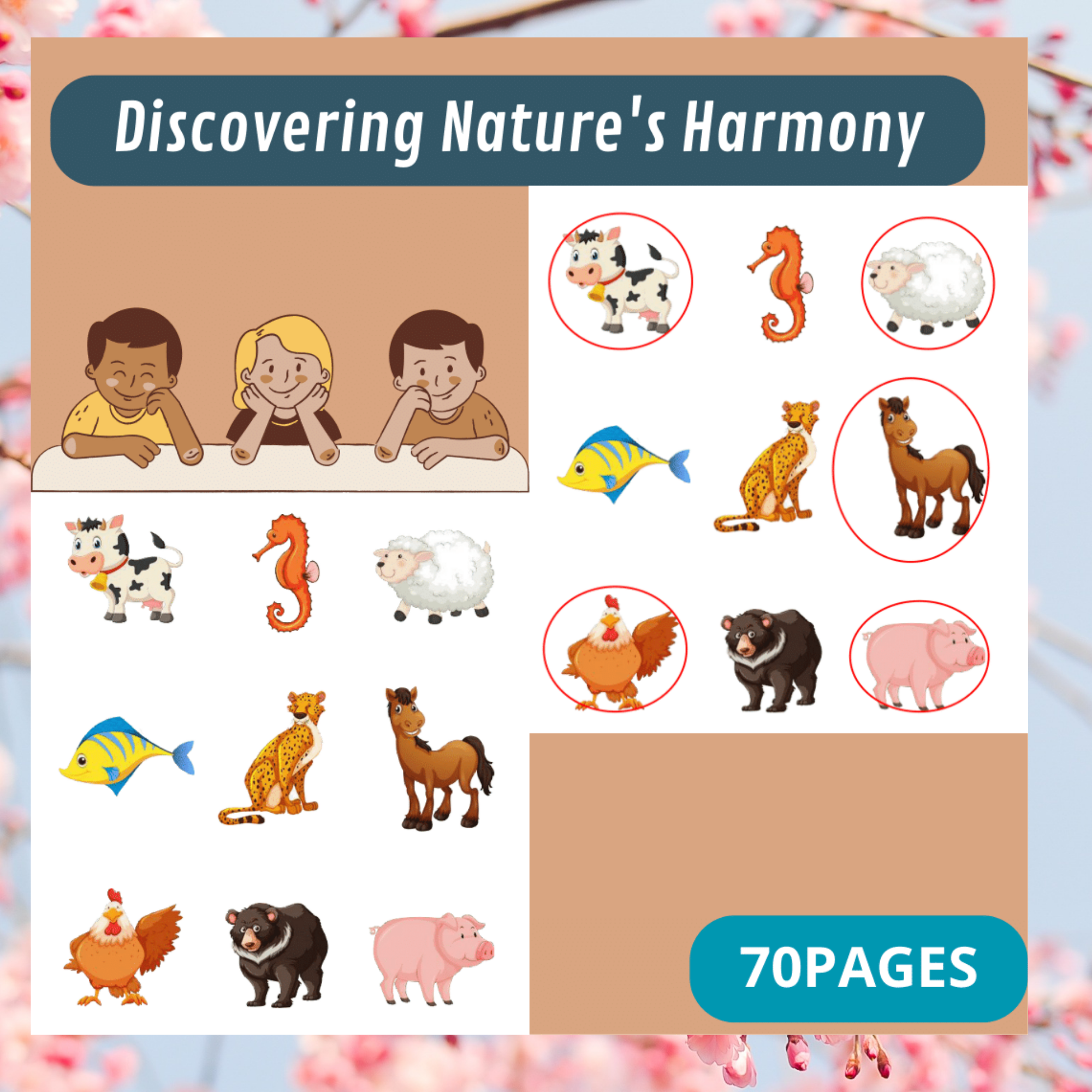 Nature Explorers: Kindergarten Plants and Animals Discovery Worksheets