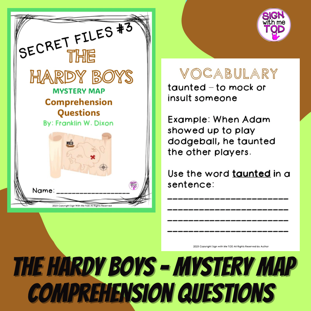 The Hardy Boys Mystery Map Comprehension Questions