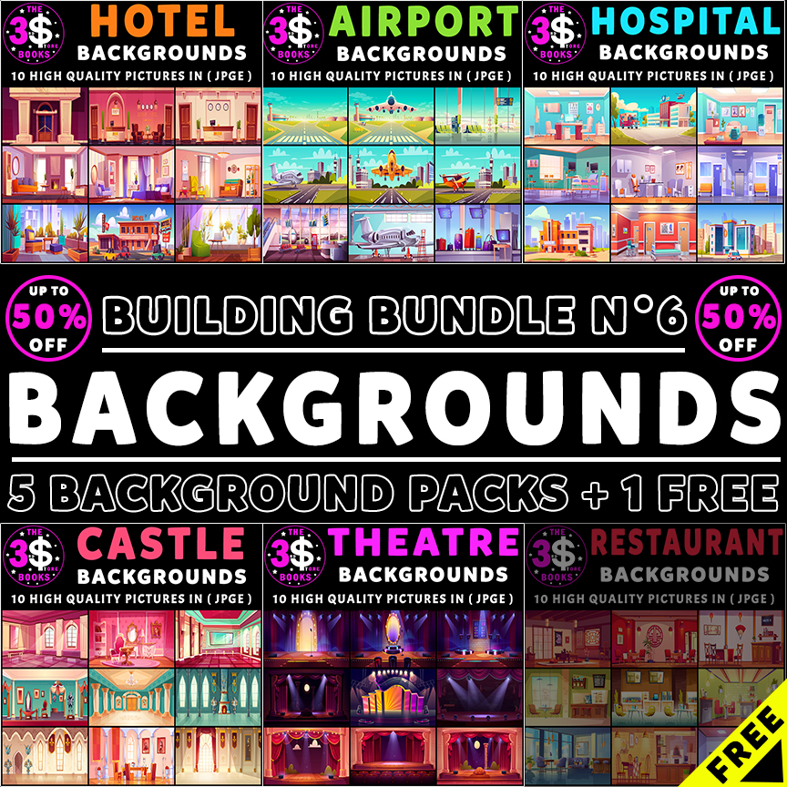 Building Backgrounds Bundle N° 6 - 60 Pictures