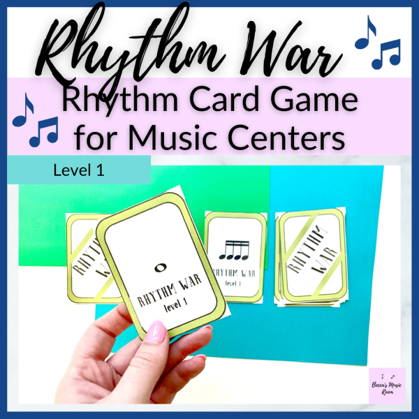 Rhythm War Level 1 Music Card Game for General Music Centers | Made By ...