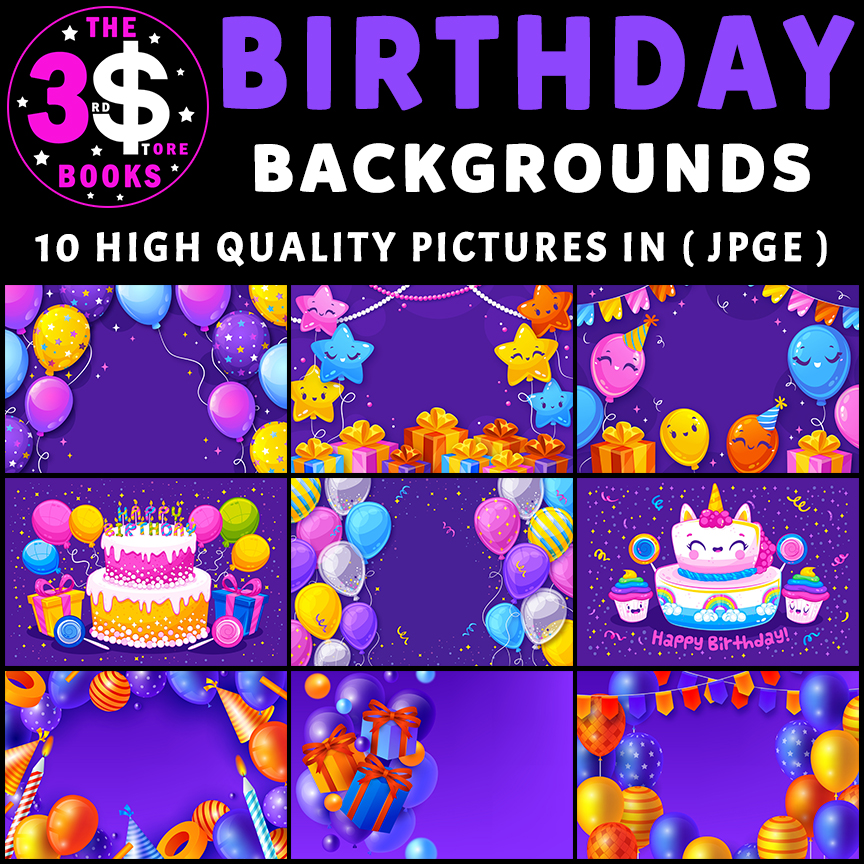 Birthday Backgrounds - 1O Pictures