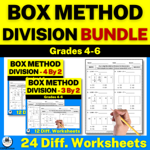 2-Digit Divisors Box Method Division Worksheets for 5th Grade Bundle ...