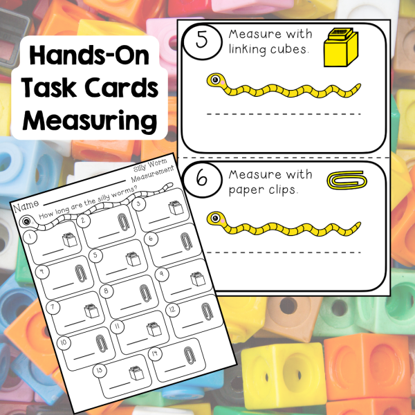Measurement Math Centers with Play Dough Mats - Made By Teachers