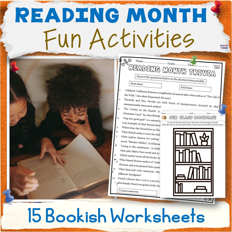 National Reading Month Activities, Read Across The America Emergency Sub Plans