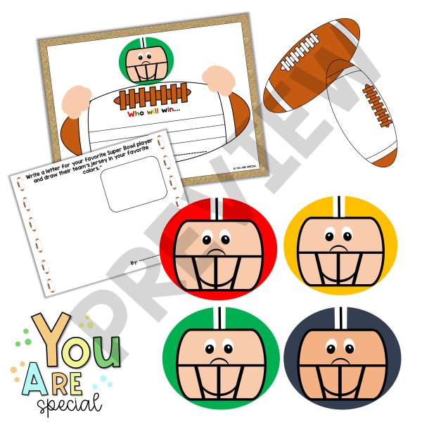 Super Bowl 2024 Football Craft Writing Activities February Bulletin ...