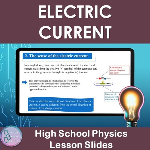 Electric Current | PowerPoint Lesson Slides High School Physics - Made ...