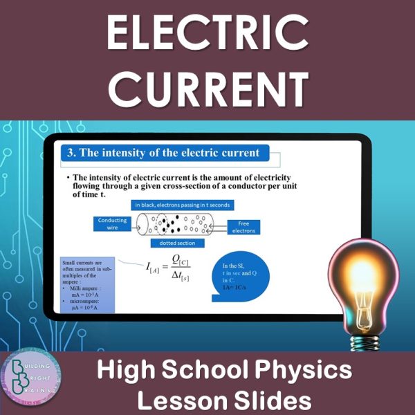 Electric Current | PowerPoint Lesson Slides High School Physics - Made ...