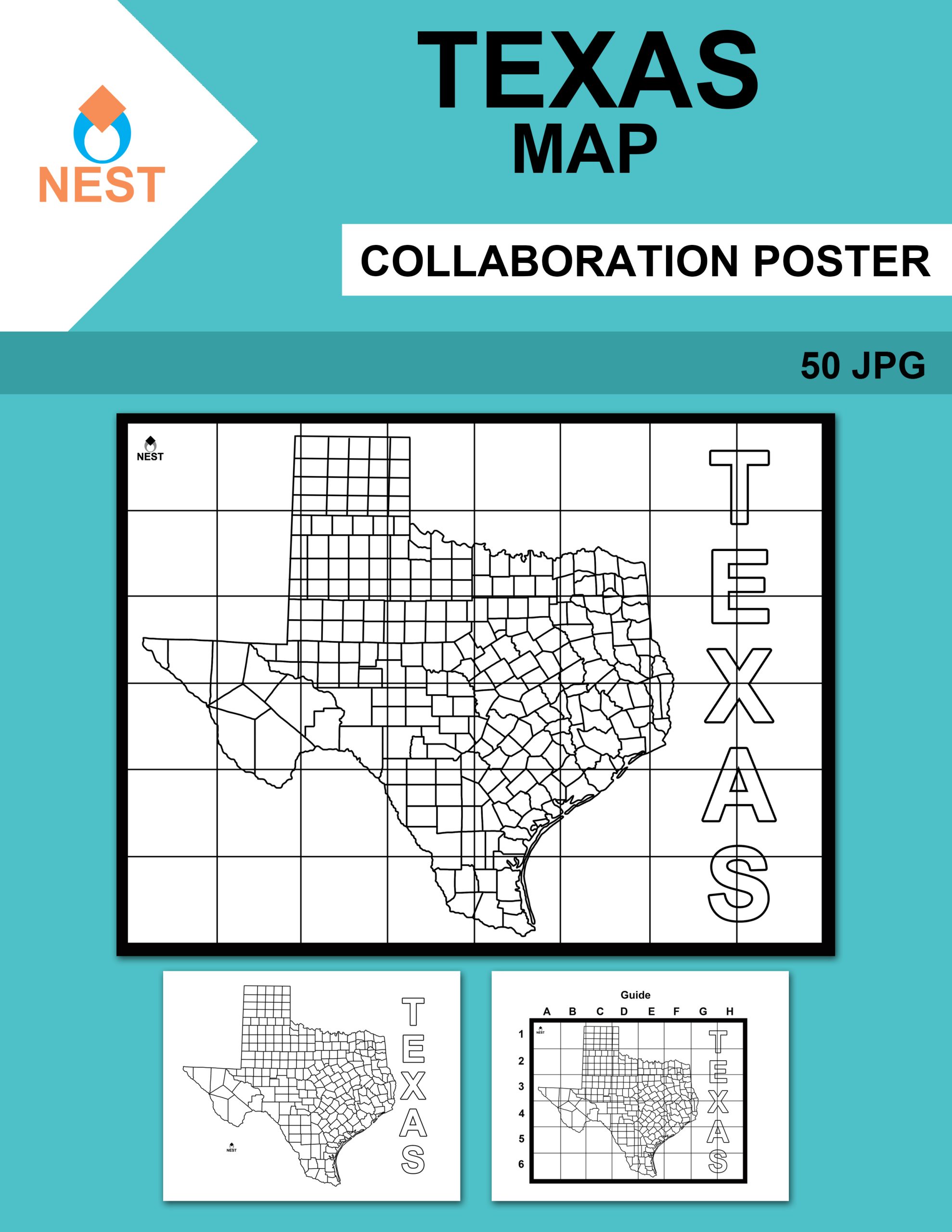 Texas Map Collaboration Poster