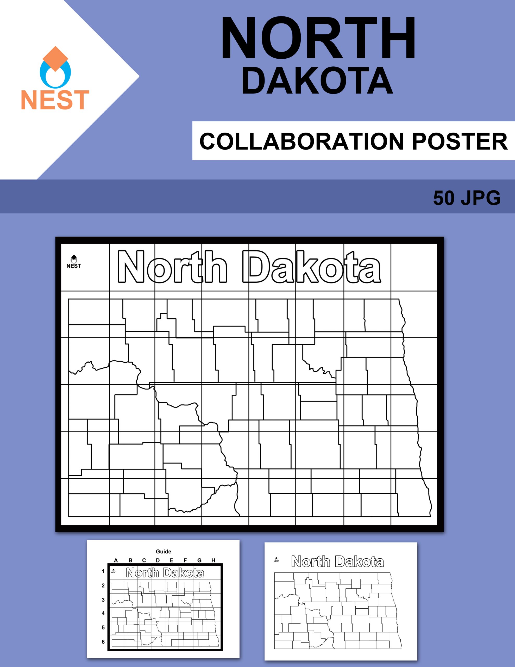 North Dakota Map Collaboration Poster