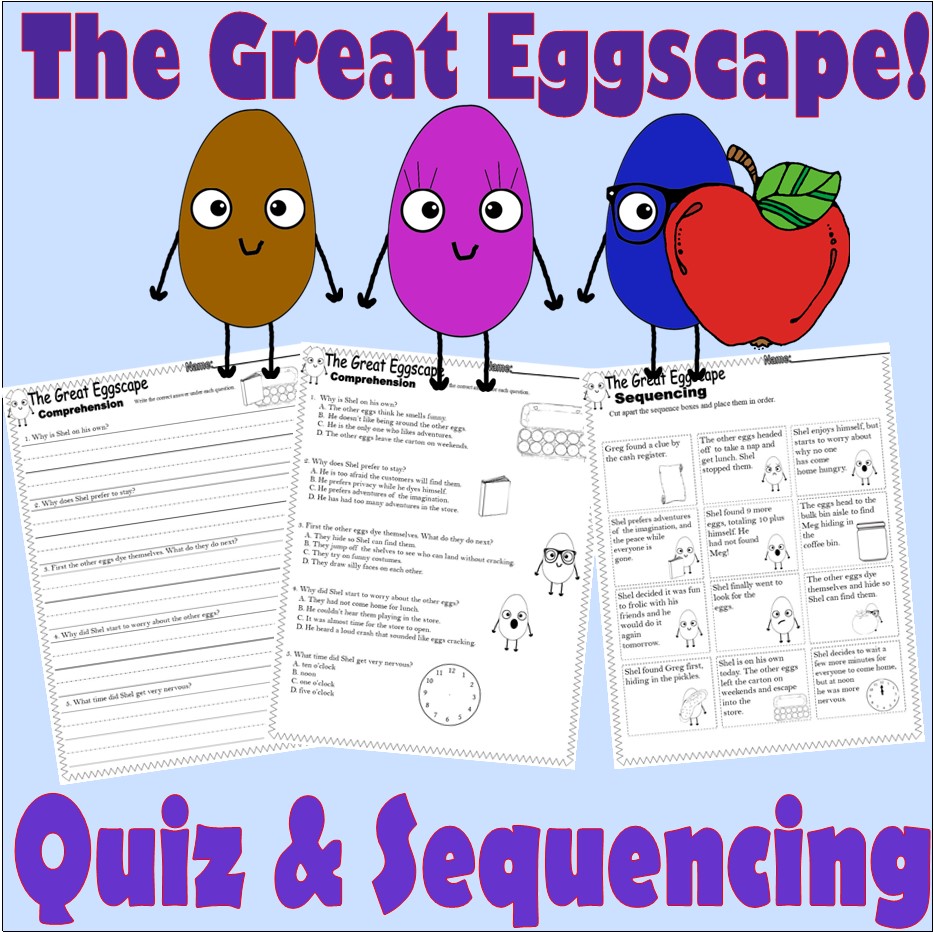 The Night Before Valentine’s Day Reading Quiz Tests & Story Scene ...