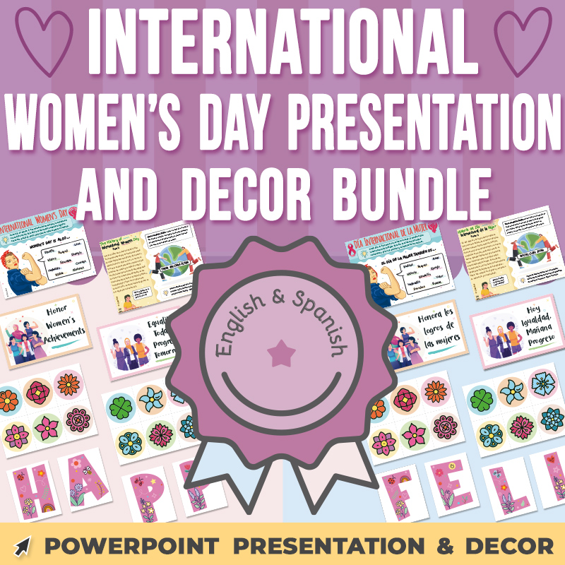 International Women's Day Activity, Craft, Acrostic and Printable ...