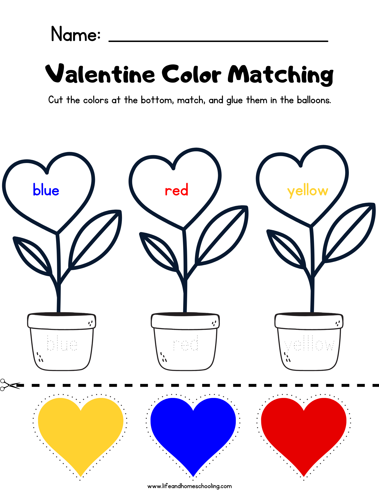 Valentine Color Matching