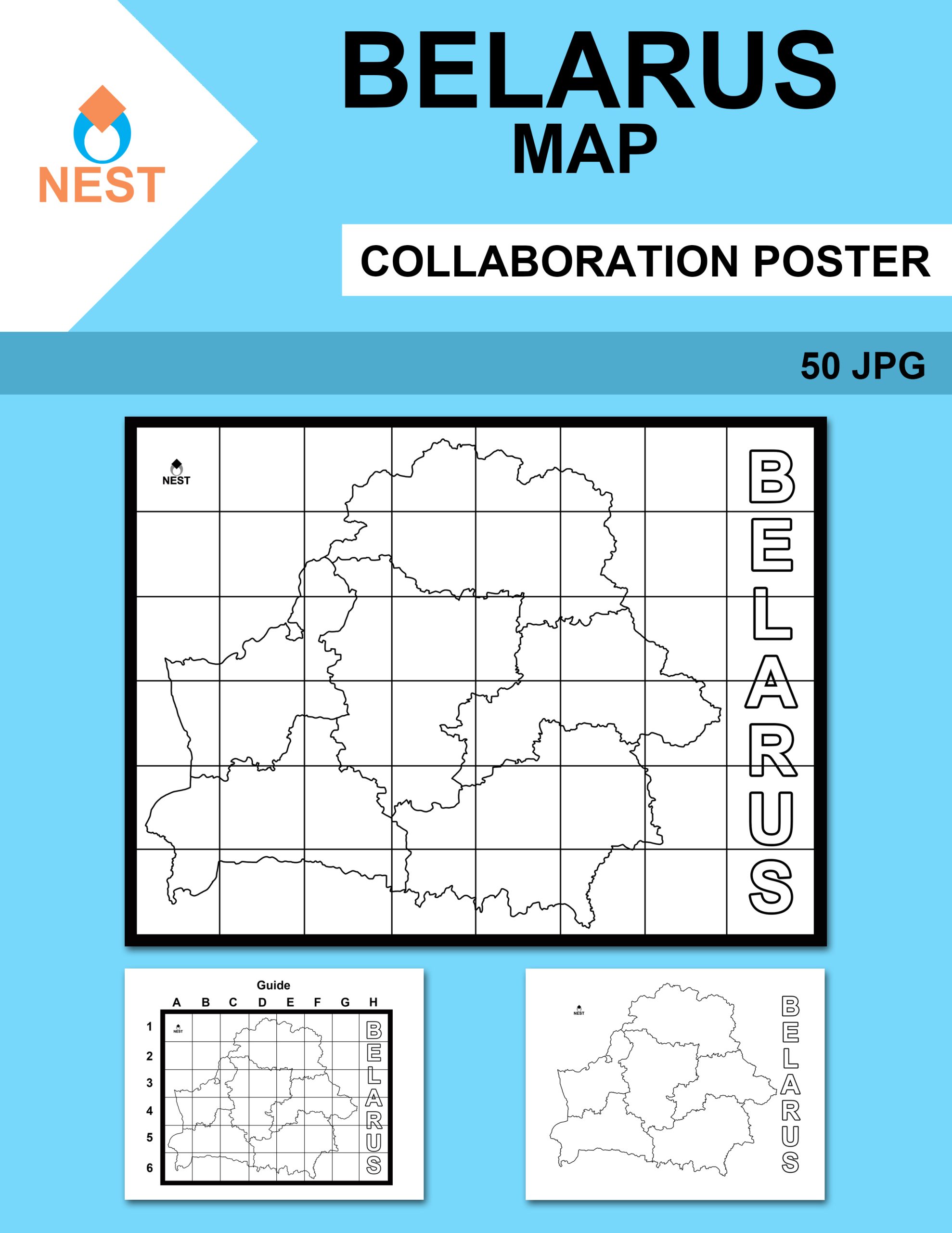 Belarus Map Collaboration Poster
