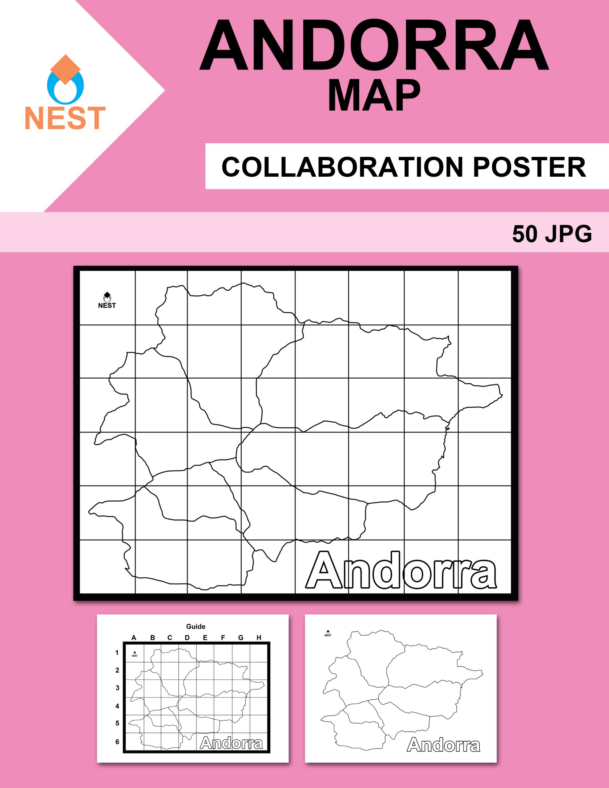 Andorra Map Collaboration Poster
