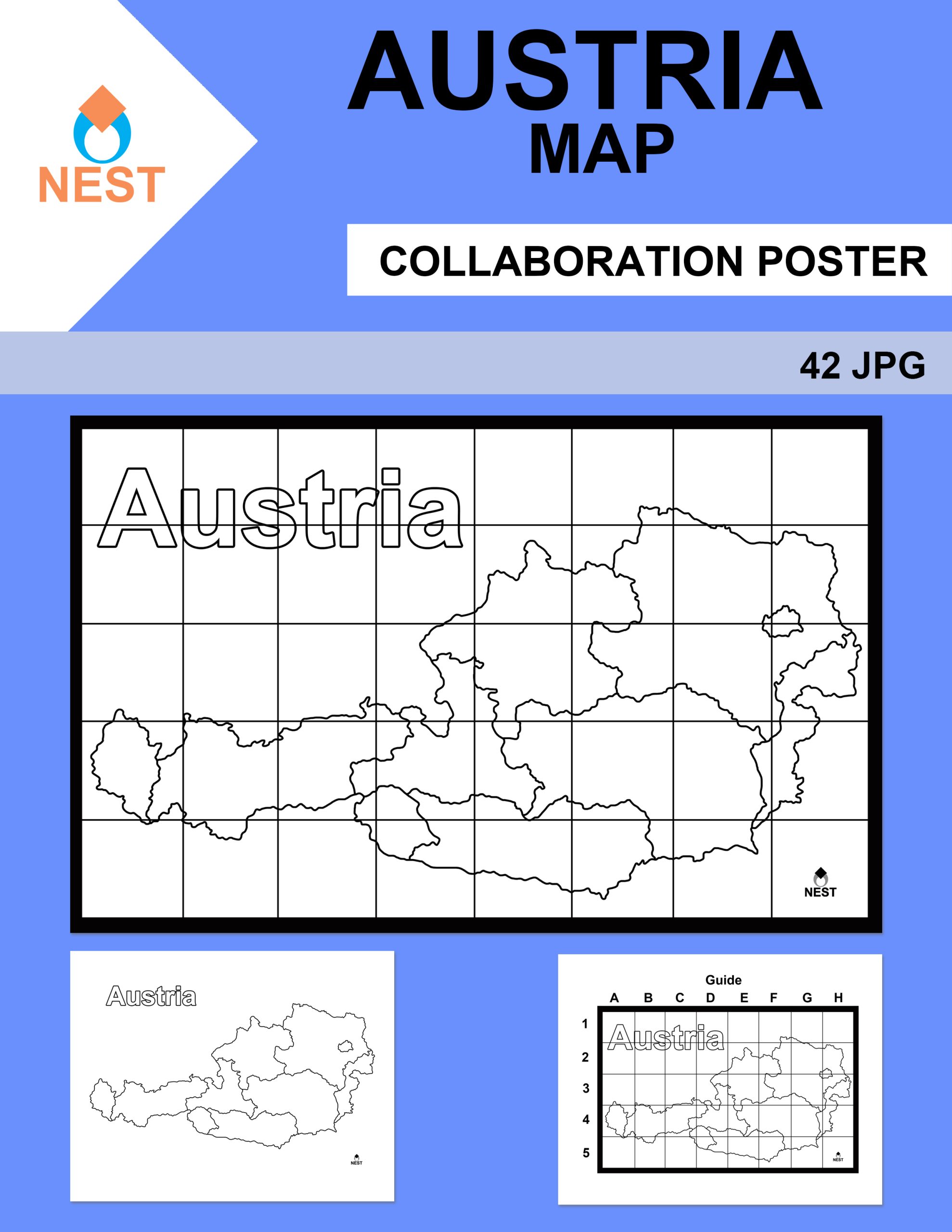 Austria Map Collaboration Poster