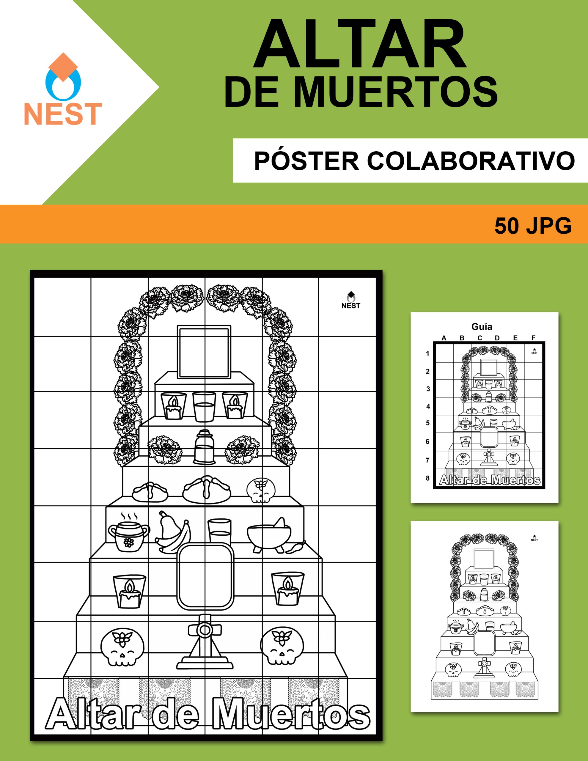 Altar de Muertos Póster Colaborativo