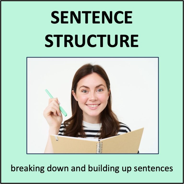 Sentence Structure - breaking down and building up sentences | Made By ...