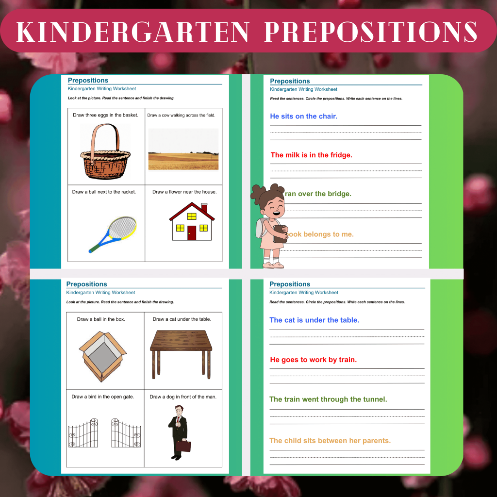 Kindergarten Prepositions Worksheets | Made By Teachers