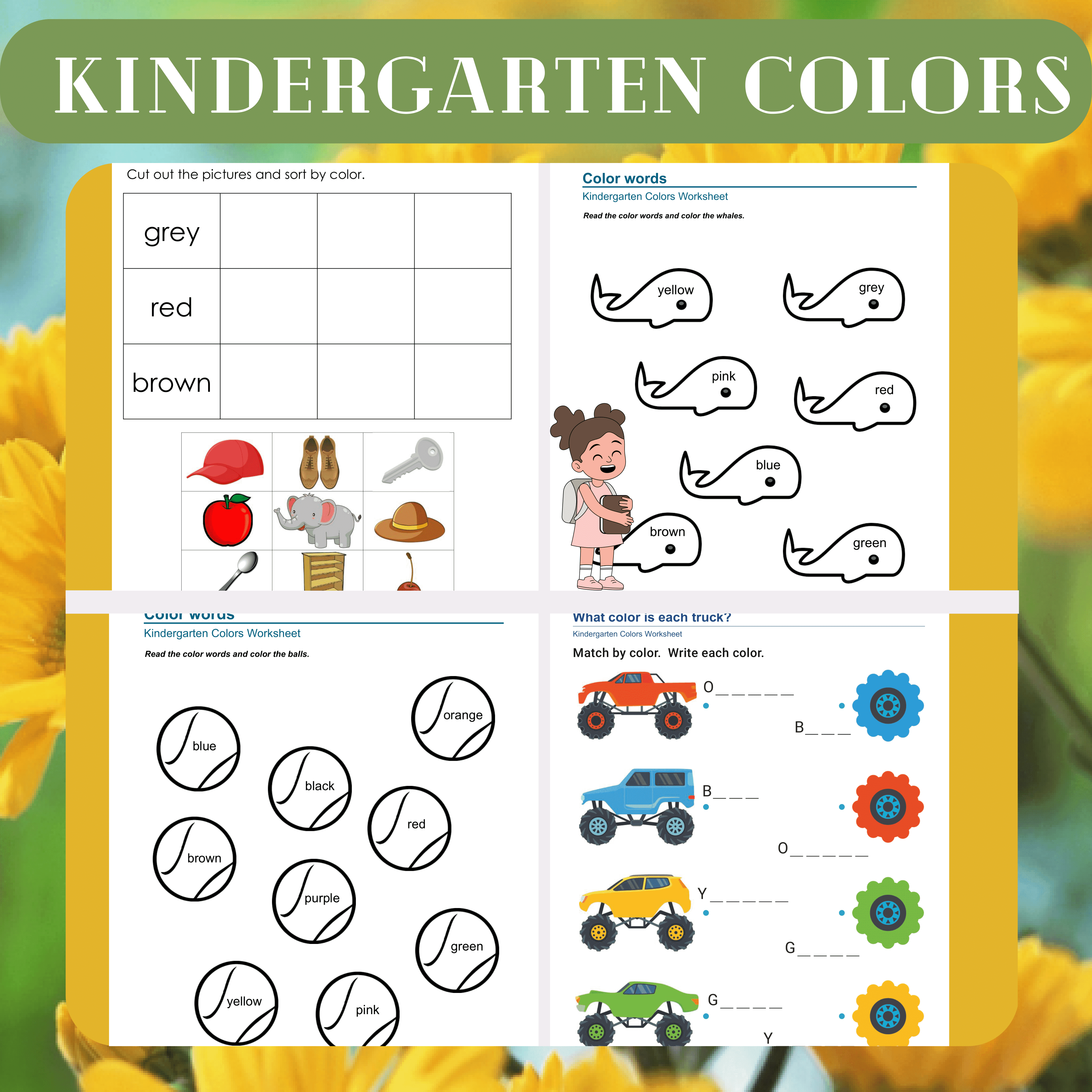 Kindergarten Colors Worksheets