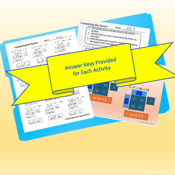 Completing the Square Quadratic Bundle | Made By Teachers