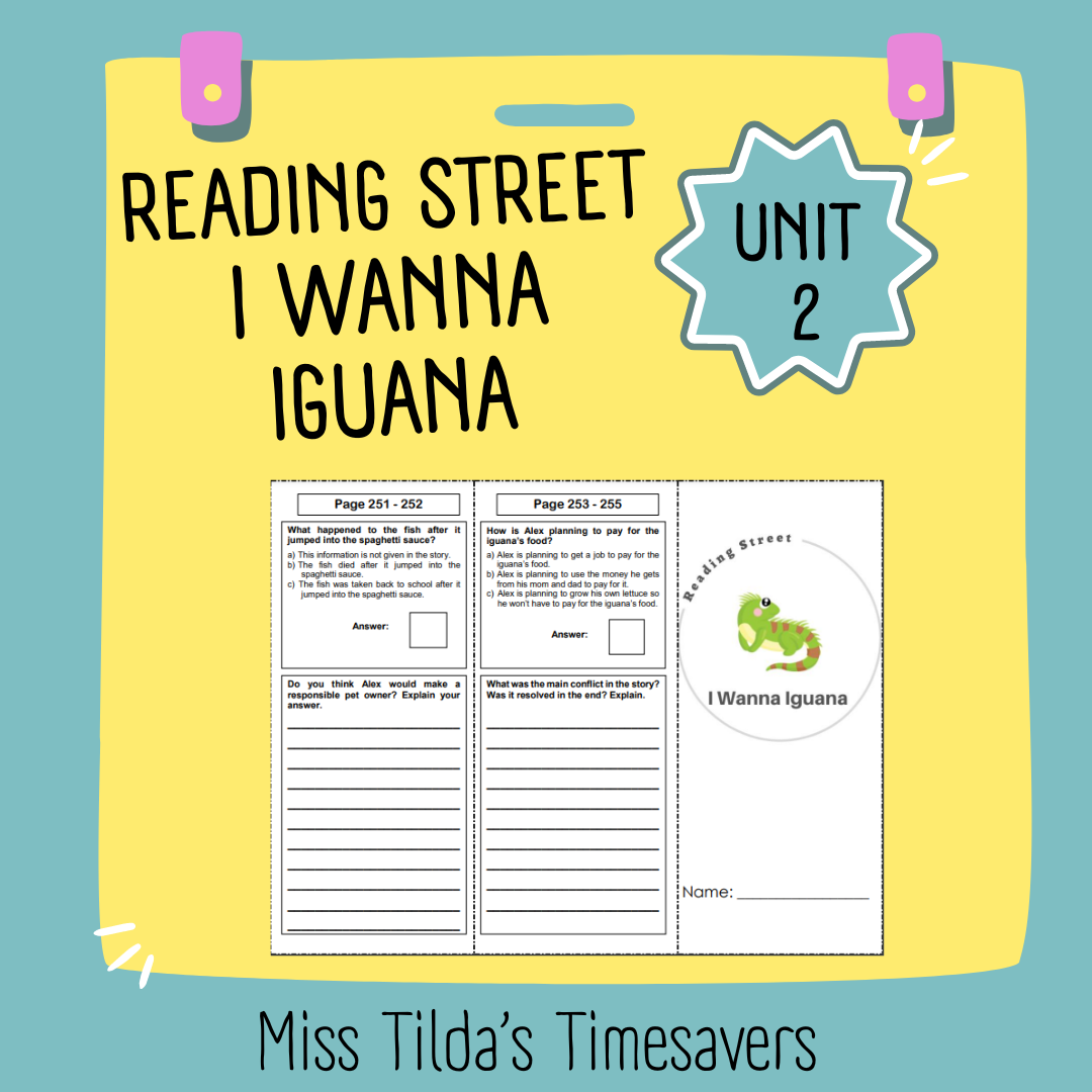 I Wanna Iguana - 3rd Grade Reading Street