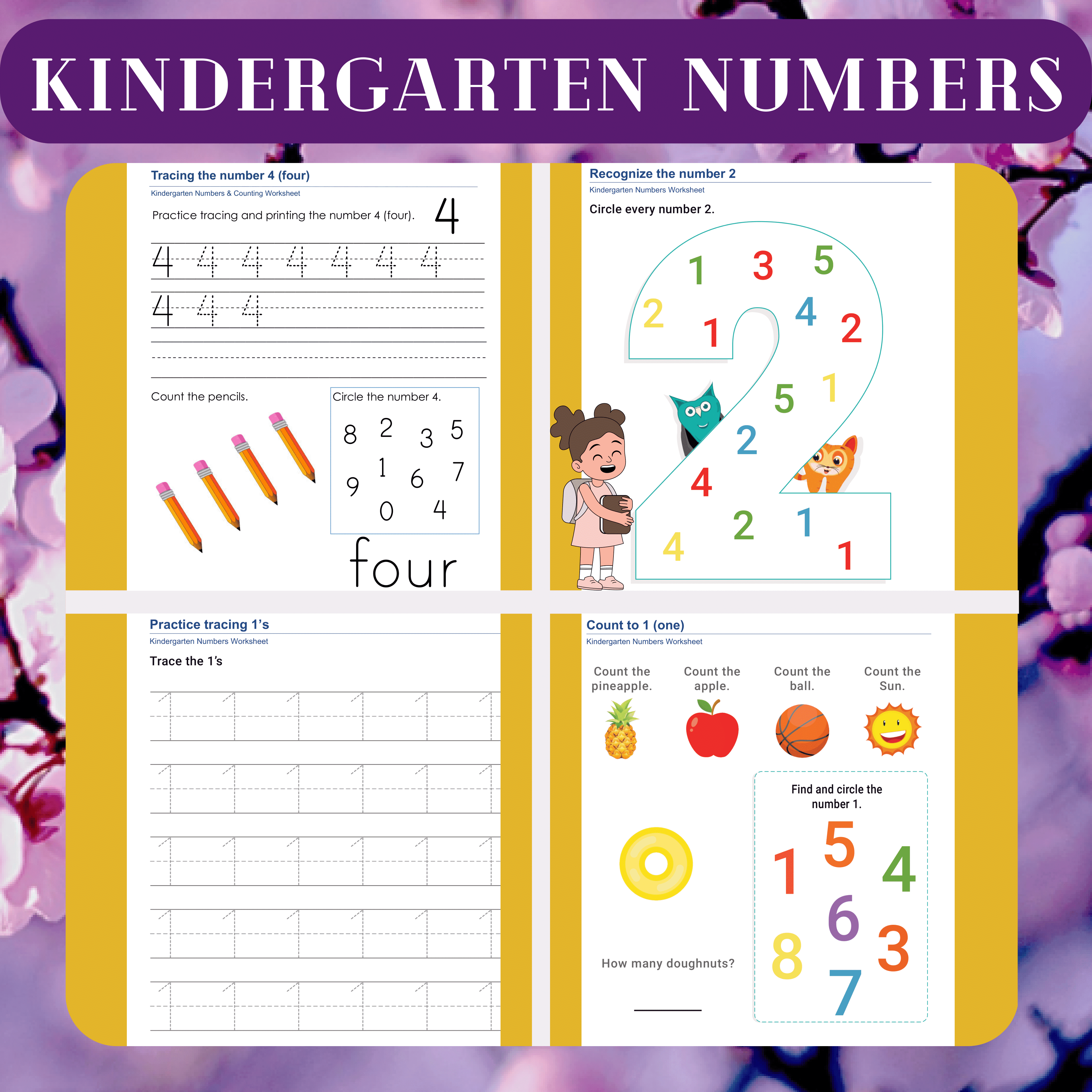 Kindergarten Numbers Worksheets