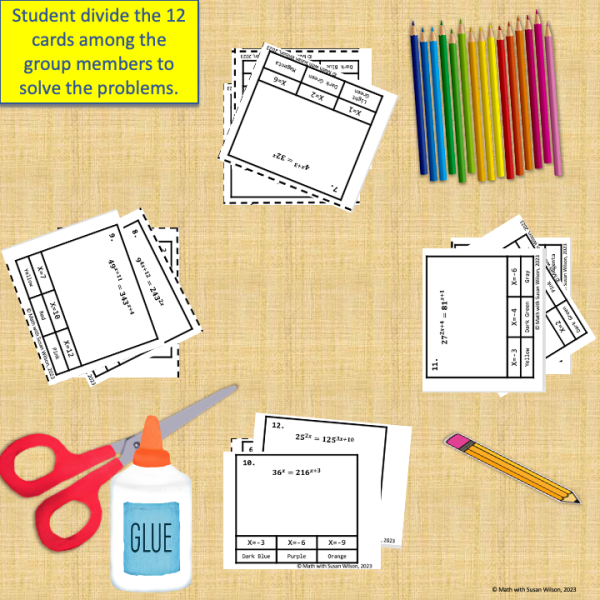 High School Math Collaborative Color by Numbers Bundle 2 | Made By Teachers