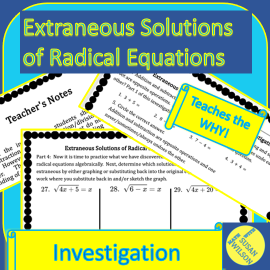 Extraneous Solutions of Radical Equations Investigation