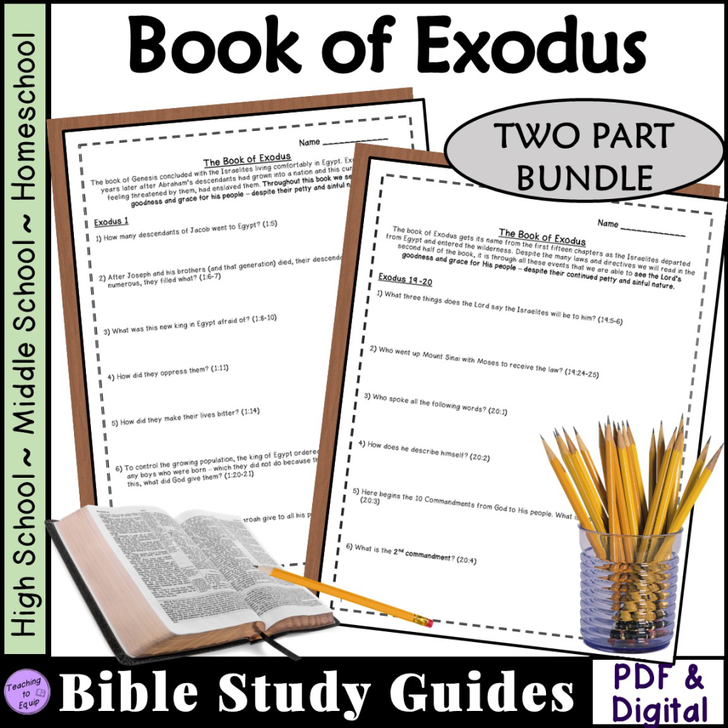 Bible Study Questions for book of Exodus | Made By Teachers