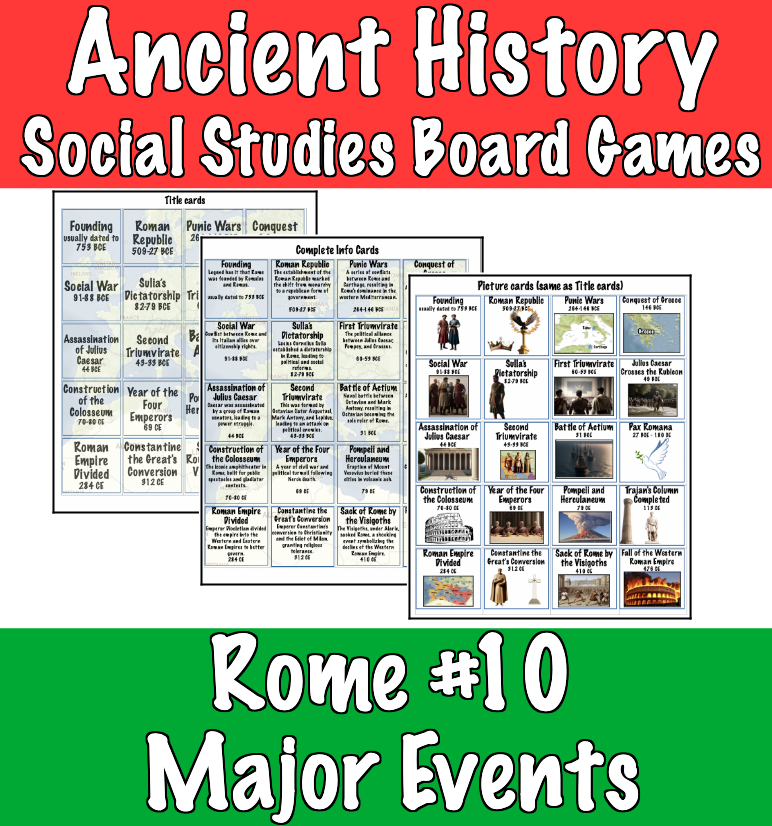 Ancient Rome Board Game #8 Roman Tetrarchs (social studies, history ...
