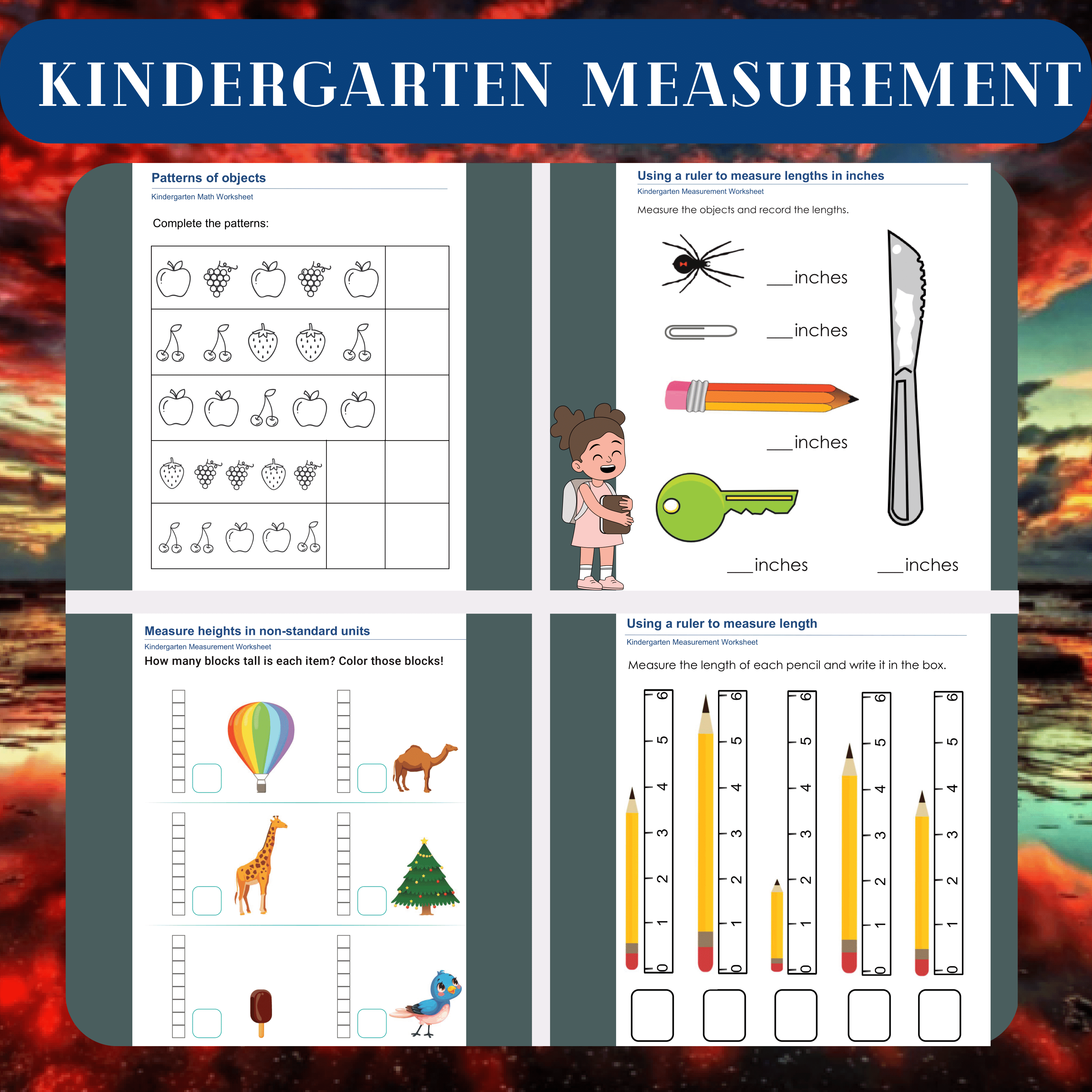 Kindergarten Measurement Worksheets