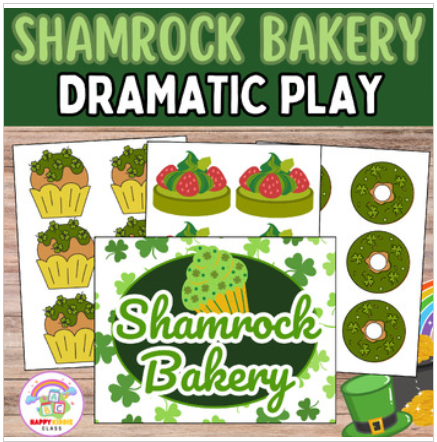 Shamrock Bakery Dramatic Play, St Patricks Day Classroom Dramatic Play ...