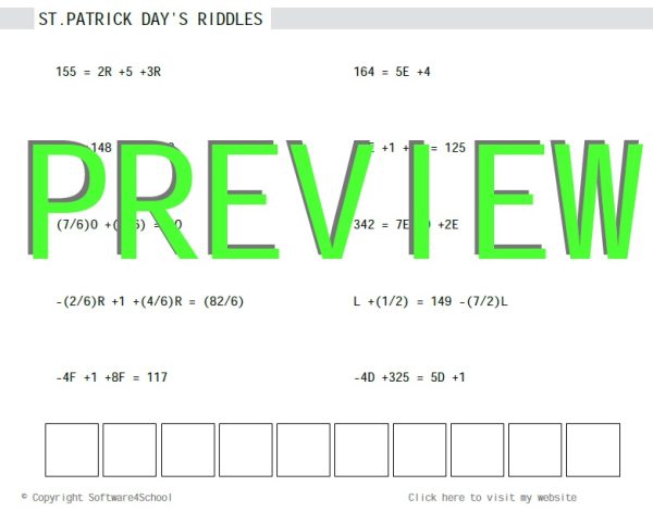 MULTI STEP EQUATIONS - ST.PATRICK DAY ACTIVITY | Made By Teachers