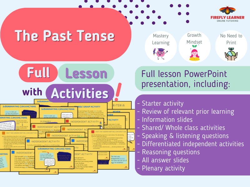 Past Simple Tense - Complete Grammar Lesson with Activities (No Printing Required)
