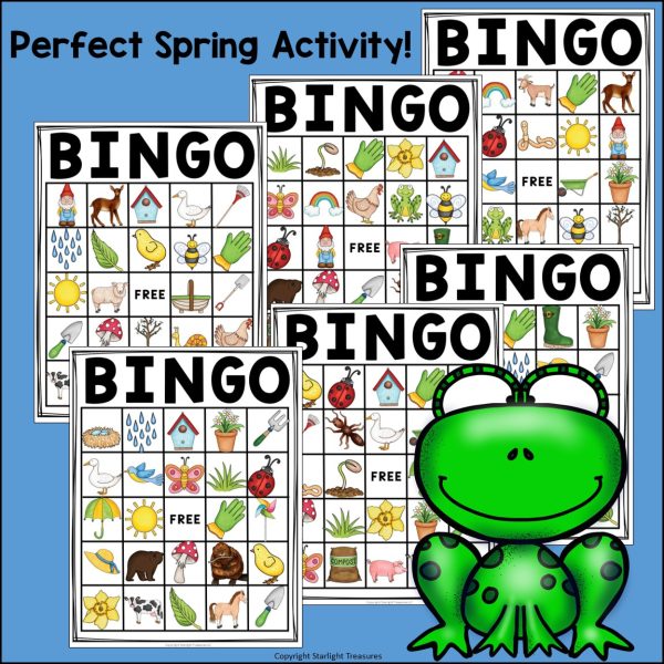 Spring Bingo Cards for Early Readers - Spring Bingo FREEBIE - Made By ...