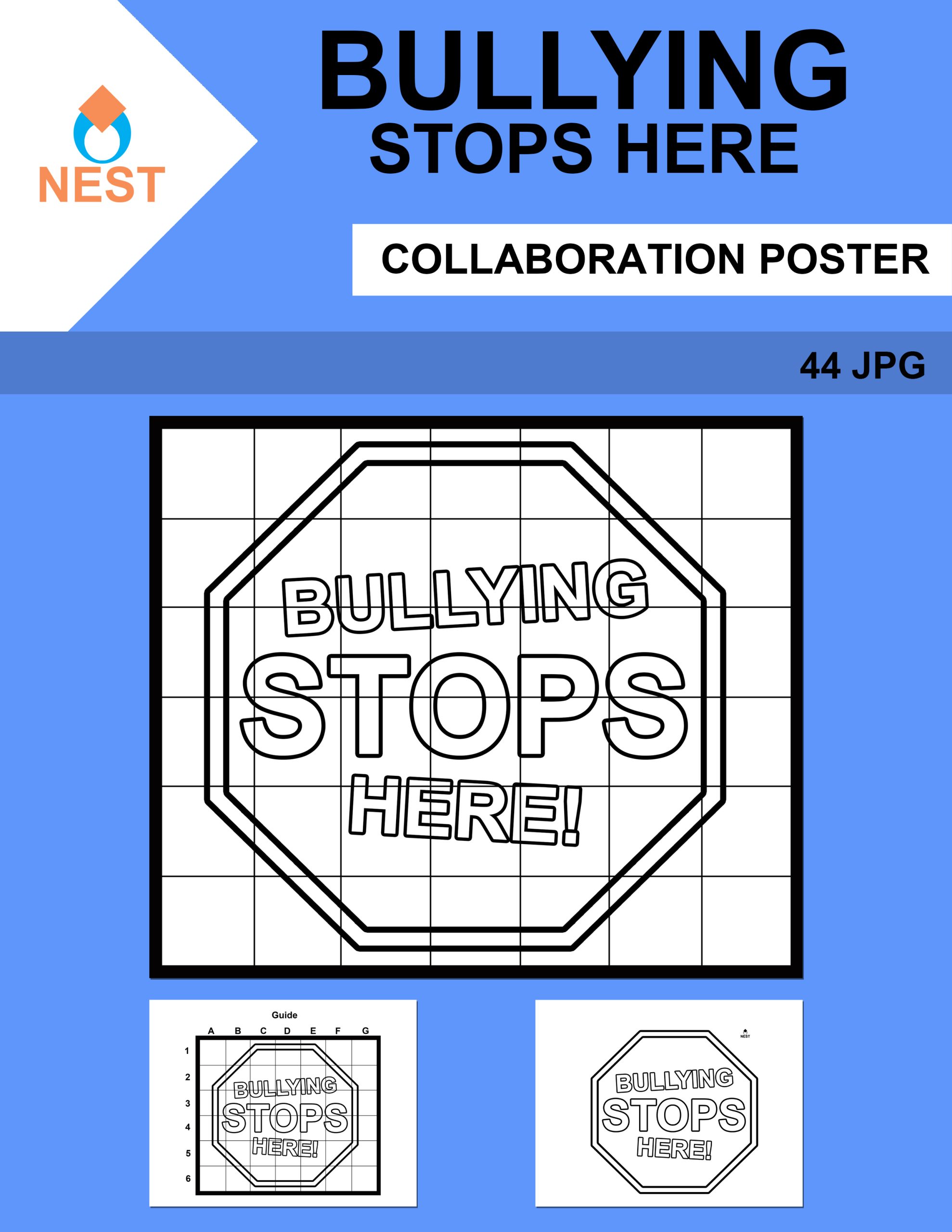 Bullying Stops Here Collaboration Poster