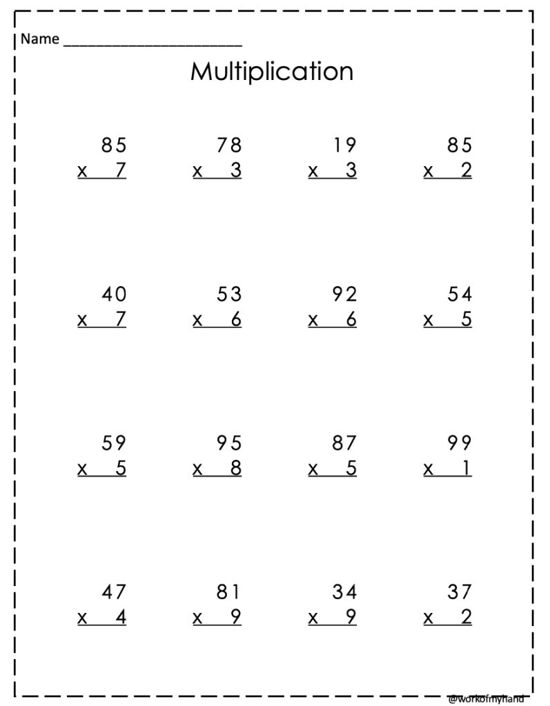 Multiplication, Basic to Multi-Digit - Made By Teachers
