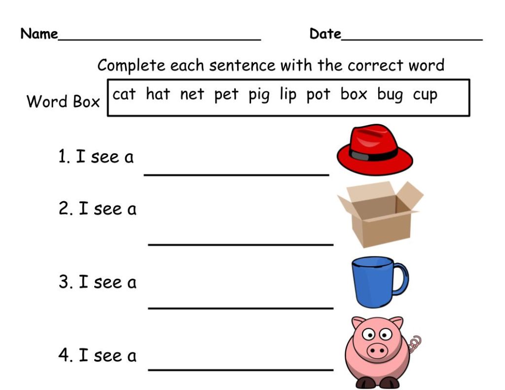 CVC Words - Read and Draw Phonics - Short Vowel Sounds - Made By Teachers