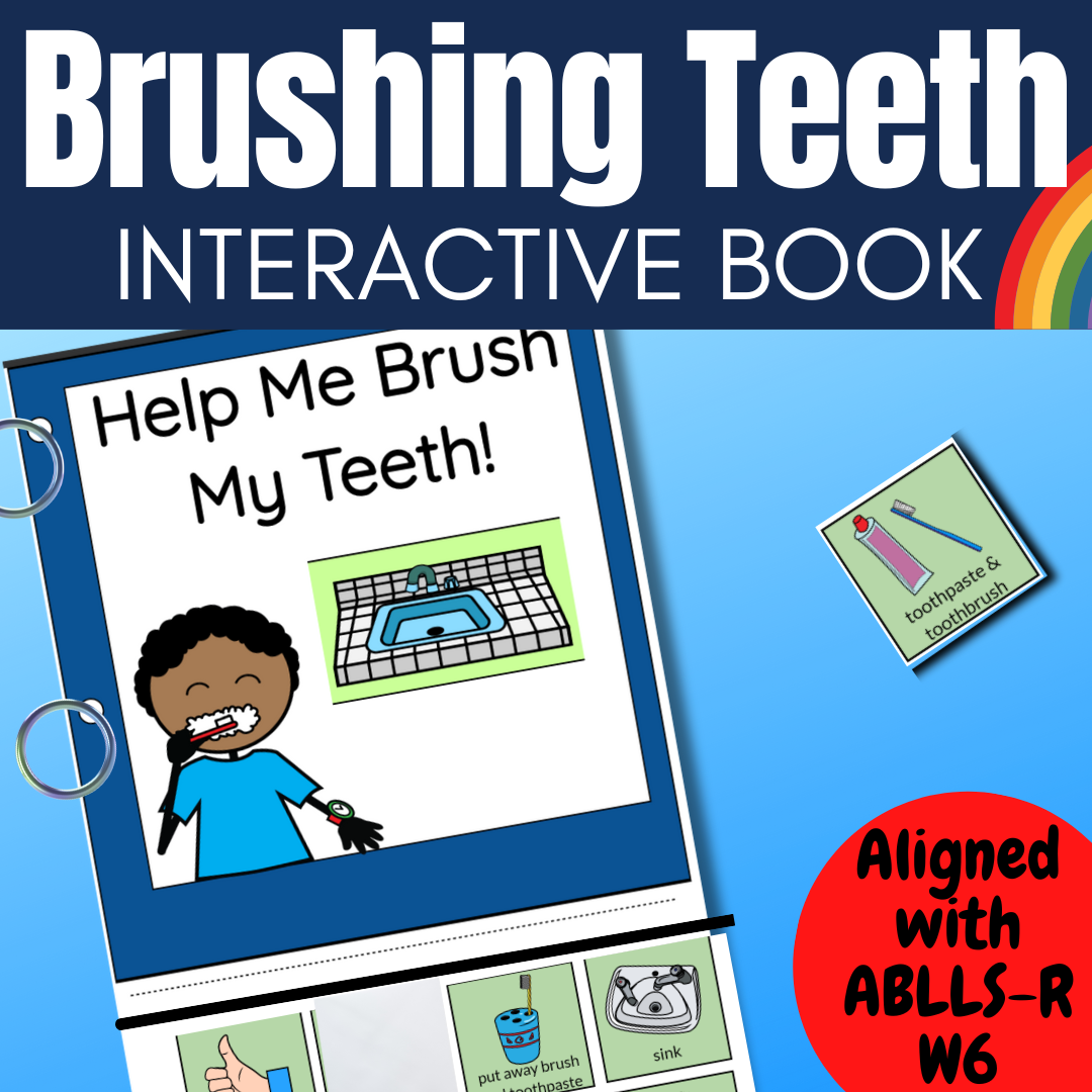 Toothbrushing Interactive Book - Adapted Book for Brushing Teeth