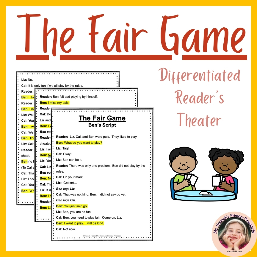 The Fair Game- Differentiated, Multileveled, Decodable Reader's Theater Script