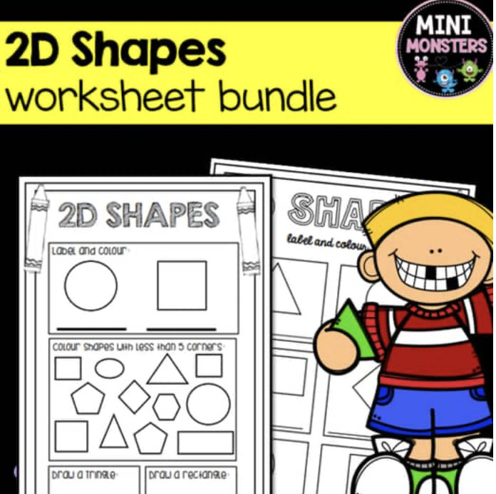 3D Shapes Worksheets