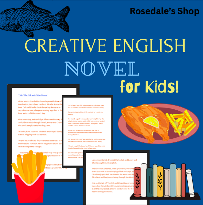 "The Fish and Chips Fiasco” ~ English Story for Kids to READ!