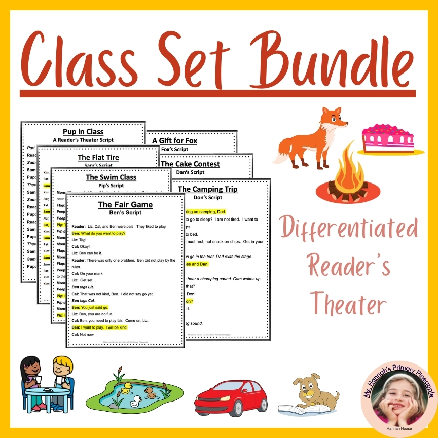 Class Bundle- Differentiated, Multileveled, Decodable Reader's Theater Scripts
