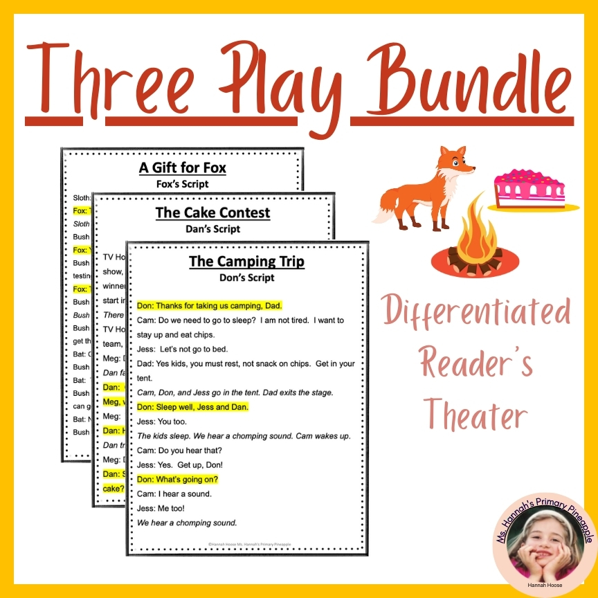 3 Play Bundle- Differentiated, Multileveled, Decodable Reader's Theater Scripts