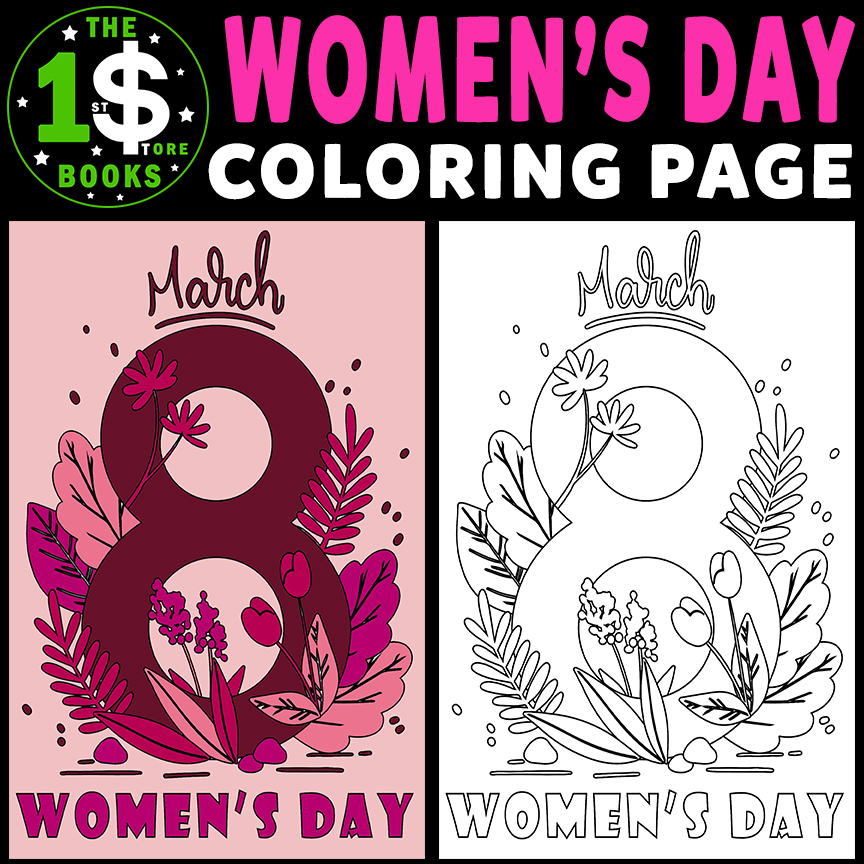 International Women's Day | National Women's Holiday Coloring Sheet