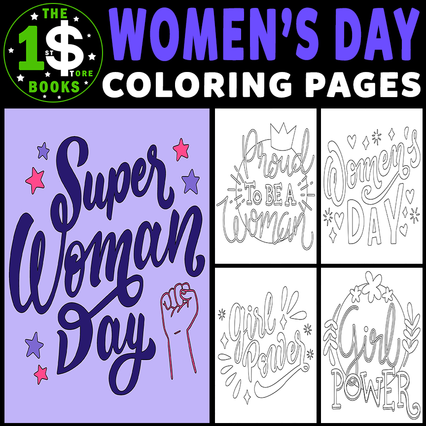 International Women’s Day | National Women’s Holiday Coloring Sheets