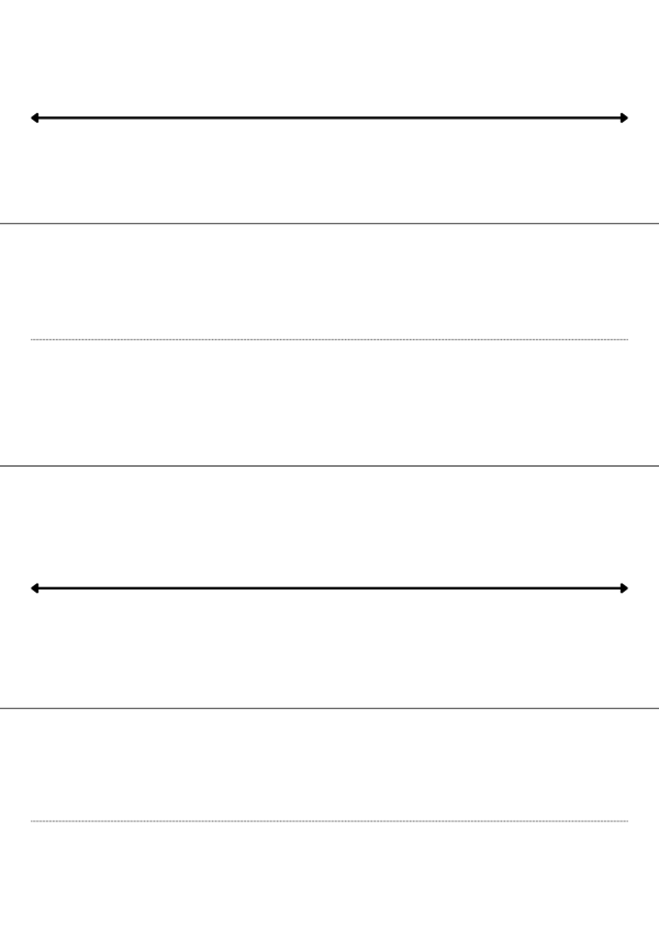 Printable open number line - blank number line no tick marks Worksheet ...