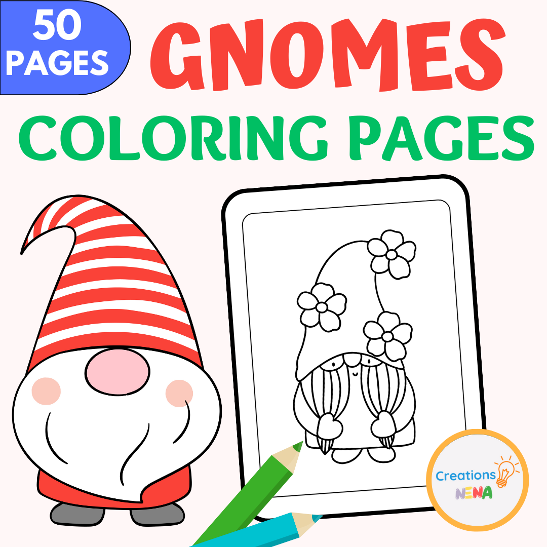 Gnomes Coloring Pages.
