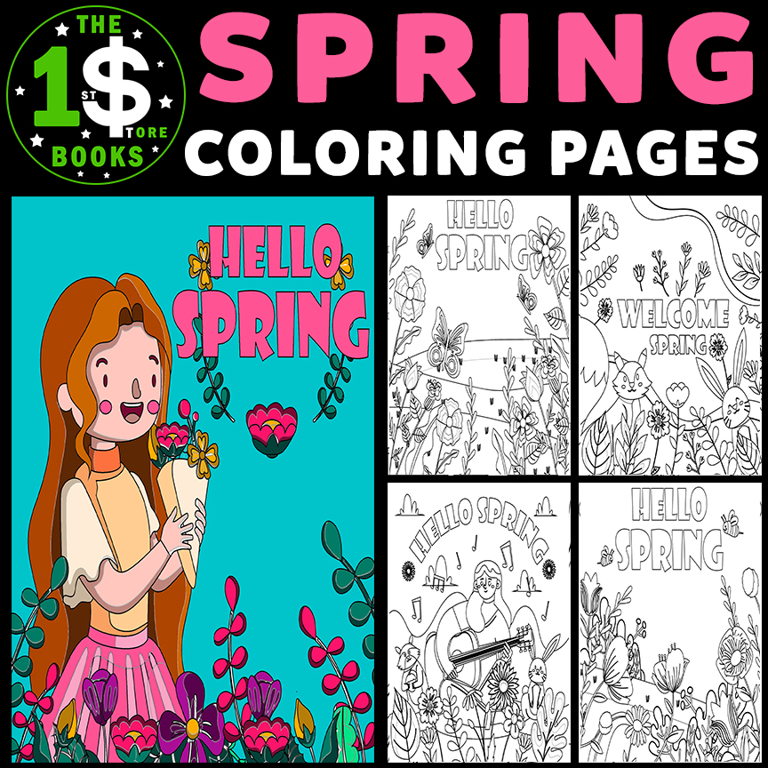 Spring Equinox Coloring Pages | Hello ! Spring Time Holiday Coloring Sheets