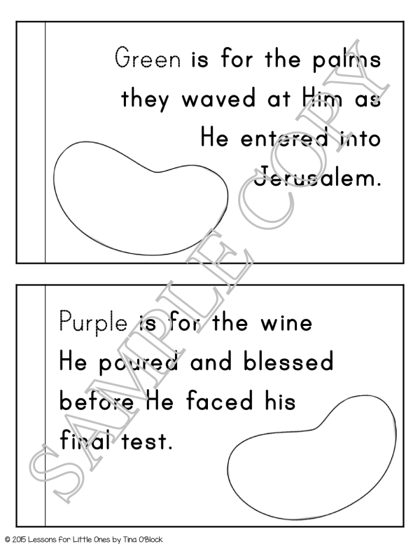 Easter Story Jelly Bean Poem Religious Christian Activities Printable ...